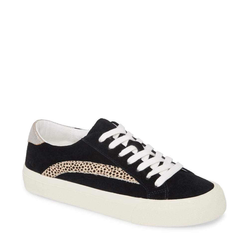 NEW Madewell Sidewalk Genuine Calf Hair Trim Sneaker